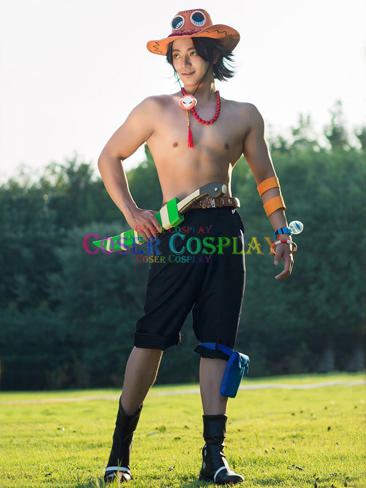 One Piece Portgas D. Ace Cosplay Wig, Anime Cosplay Wig, Halloween