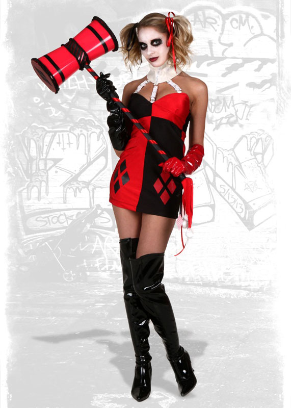 Harley Quinn Cosplay Costume Halloween Bodysuit 15112117 | cosercosplay.com