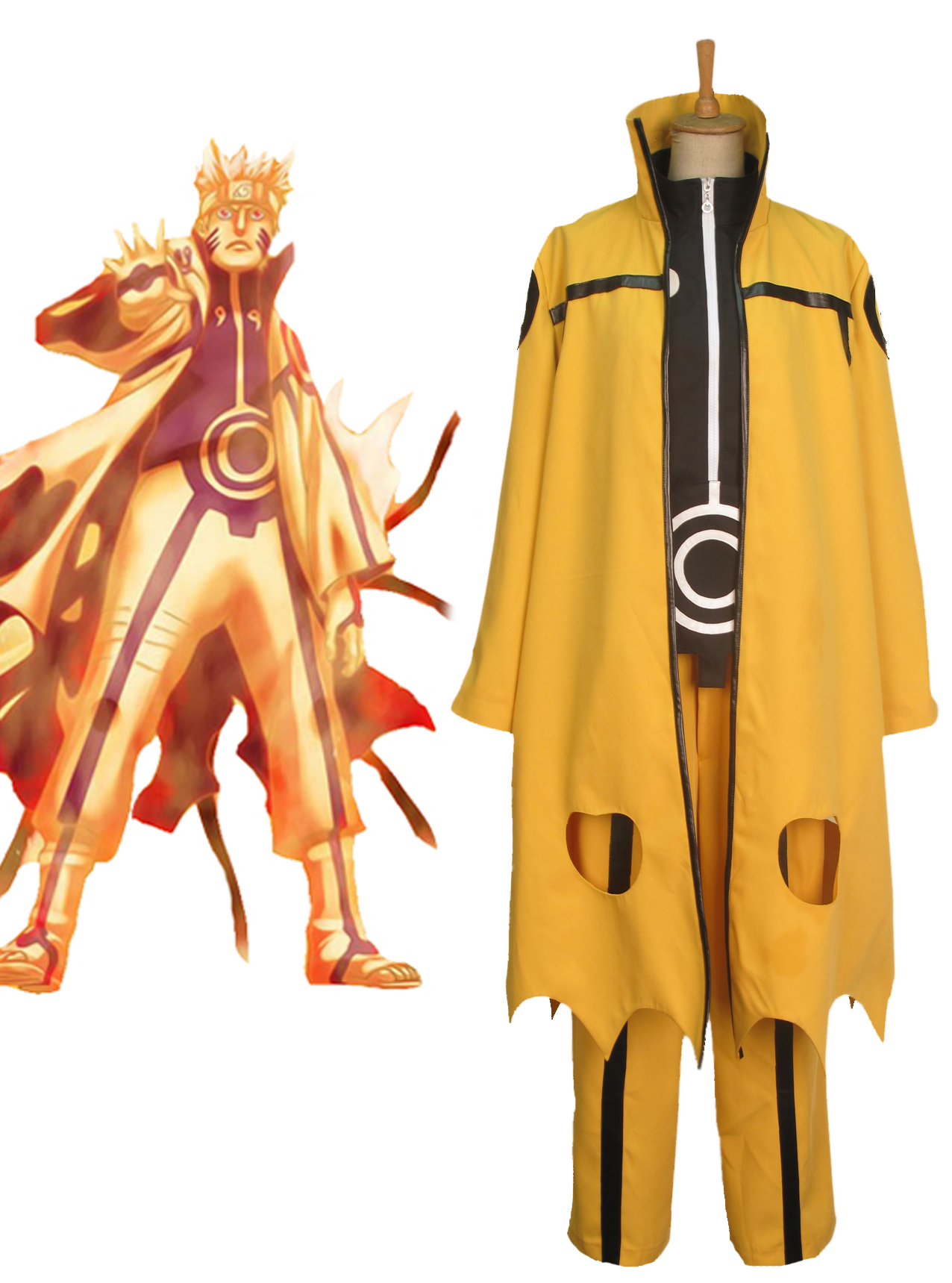 cosplay naruto shippuden tchacara da kiuuby amarelo kurama adulto
