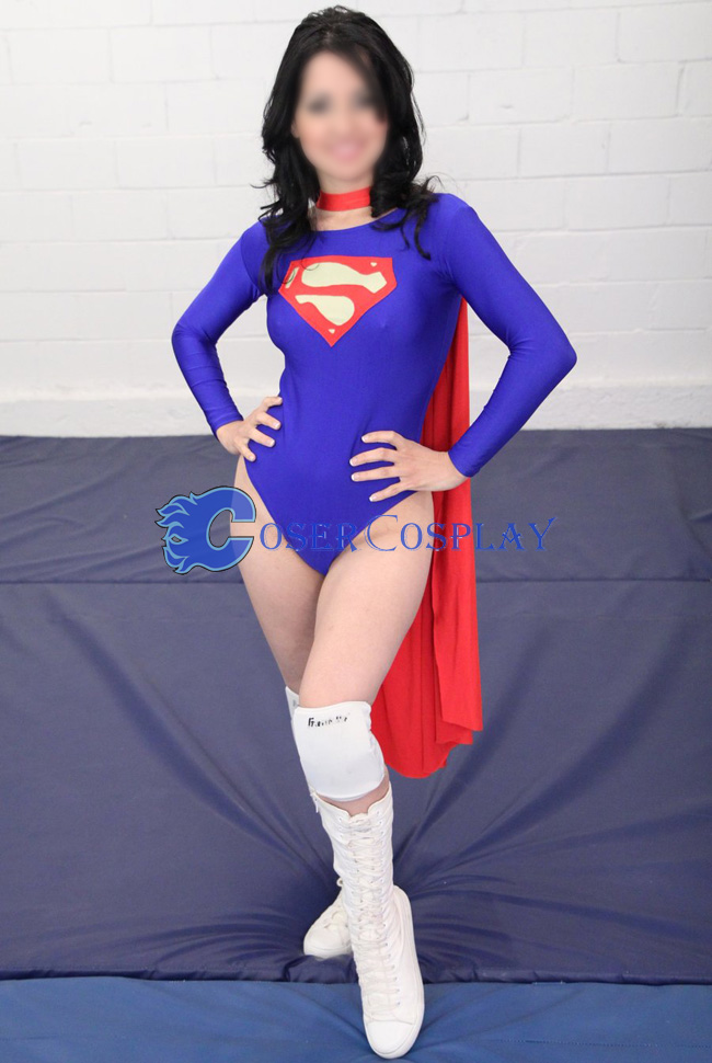 Supergirl Cosplay Costume Sexy Suit Halloween | cosercosplay.com