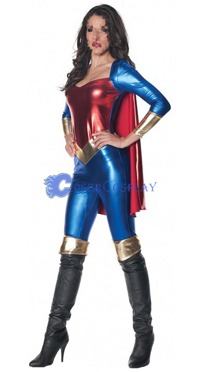 Superwoman Cosplay Costume With Cape | cosercosplay.com